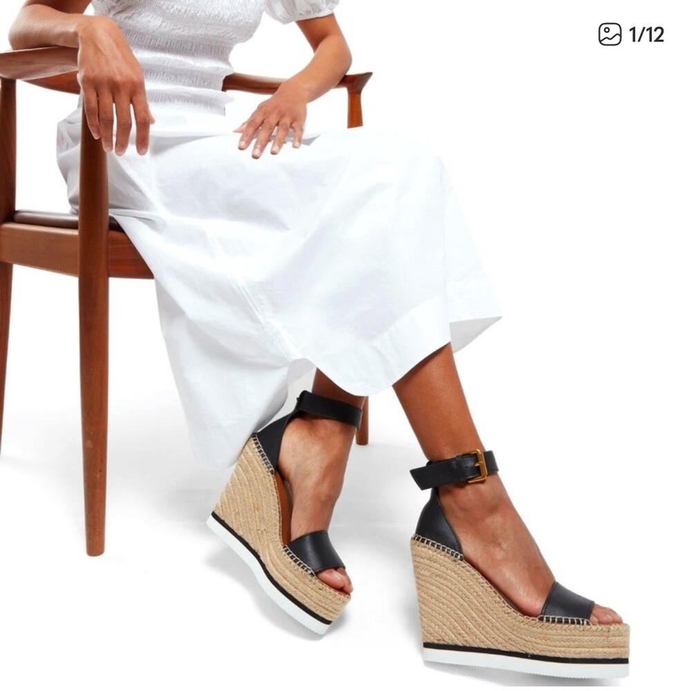 See by Chloe Black Wedges